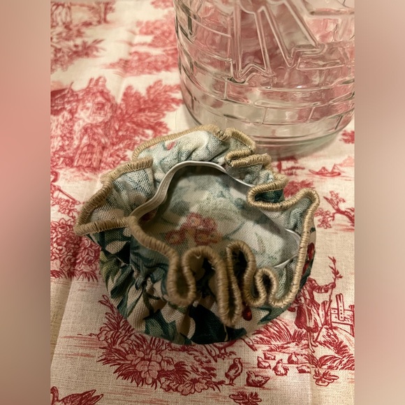 NWOT LONGABERGER GLASS MASON JAR w/ CHRISTMAS LID COVER. - Picture 5 of 10